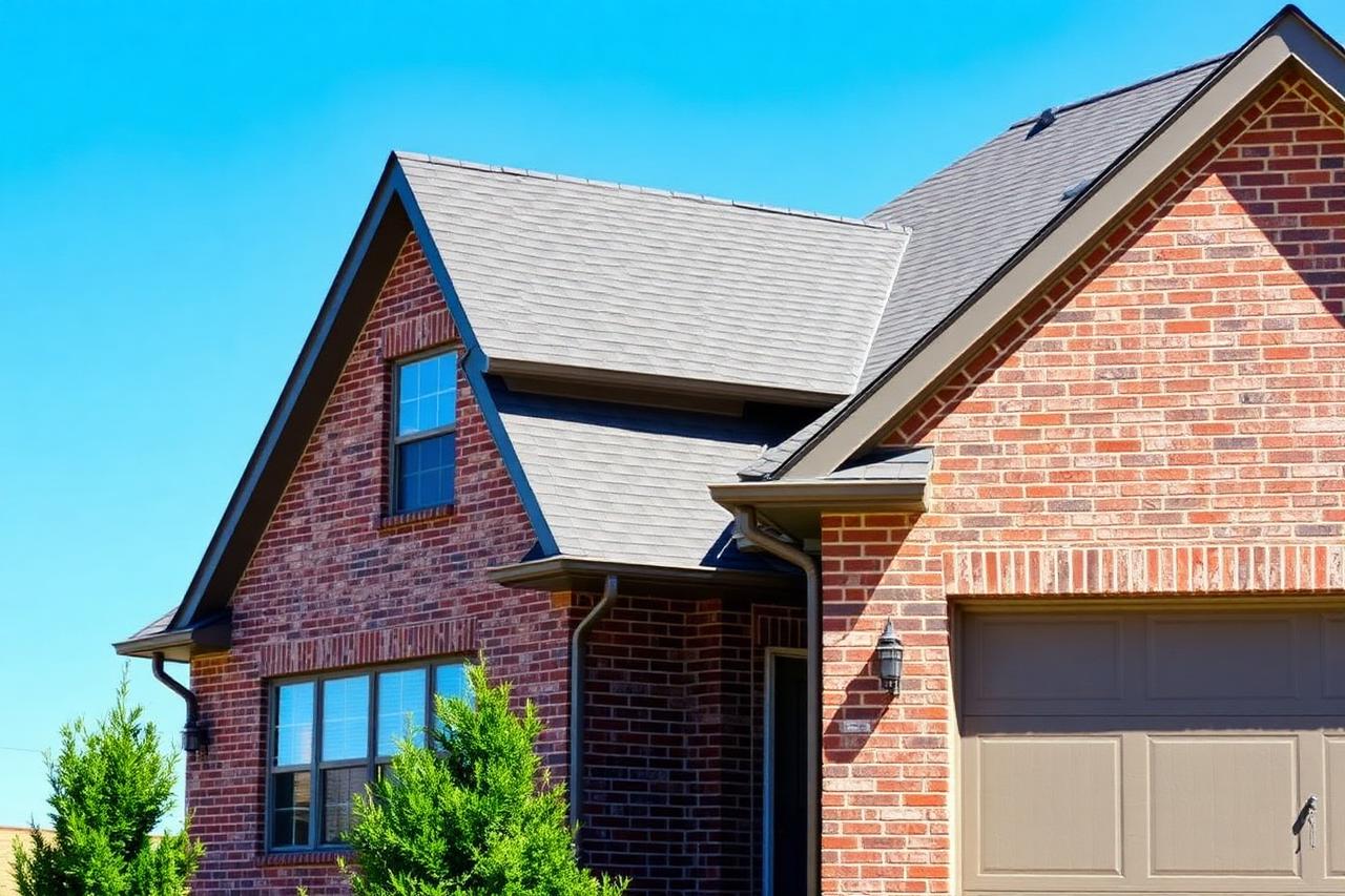 Fort Worth area brick home with a new architectural shingle roof